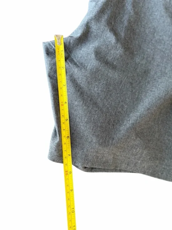 CALIA by Carrie Underwood Gray Bermuda Shorts with Black Waist Panels - Picture 4 of 6